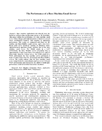 The Performance of a Bare Machine Email Server