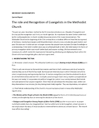 The Role and Recognition of Evangelists in the Methodist Church