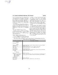 U.S. Customs and Border Protection, DHS; Treasury § 24.24