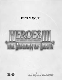 USER MANUAL ©2000 the 3DO Company
