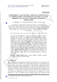 A Methodology to Assess the Future Connectivity of Protected Areas By