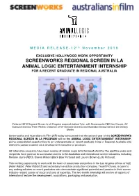 ALE Media Release Screenworks Regional Screen in LA Final