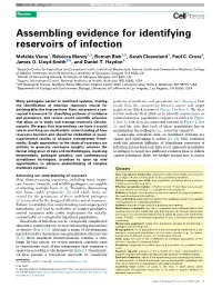 Assembling Evidence for Identifying Reservoirs of Infection