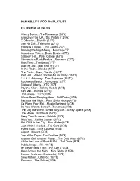 DAN KELLY's Ipod 80S PLAYLIST It's the End of The