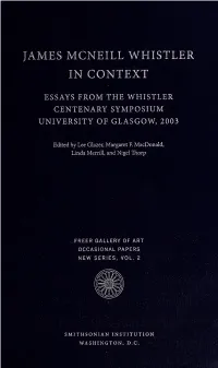 James Mcneill Whistler in Context