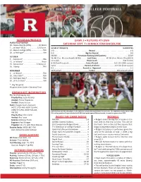 Schedule/Results Broadcast Information Series History