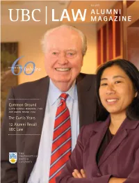 UBC Law Alumni Magazine Is Published [UBC 10.1/5]