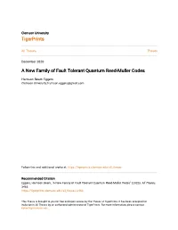 A New Family of Fault Tolerant Quantum Reed-Muller Codes