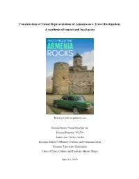 Construction of Visual Representation of Armenia As a Travel Destination: a Synthesis of Tourist and Local Gazes