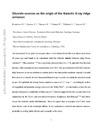 Discrete Sources As the Origin of the Galactic X-Ray Ridge Emission
