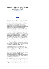 Geometry of Force: Abel Ferrara and Simone Weil Tag Gallagher