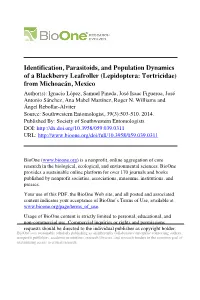 Identification, Parasitoids, and Population