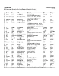 List of Participants ITC, Enschede, the Netherlands ISPRS Commission VI Symposium: Cross-Border Education for Global Geo-Information 2 - 4 June 2010