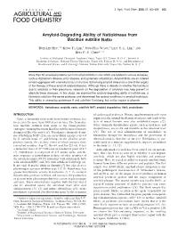 Amyloid-Degrading Ability of Nattokinase from Bacillus Subtilis Natto