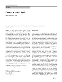 Changes in Earth's Dipole