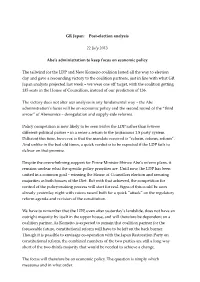 Election Results and Comments