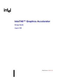 Intel740™ Graphics Accelerator