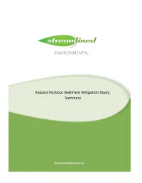 Kaipara Harbour Sediment Mitigation Study: Summary