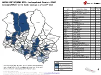 NEPAL EARTHQUAKE 2015: Sindhupalchok District – DDRC Coverage of Mous for CGI Bundle Coverage As of June 9Th 2015