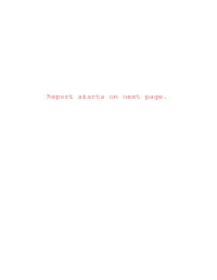Report Starts on Next Page