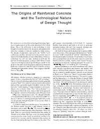 The Origins of Reinforced Concrete and the Technological Nature of Design Thought