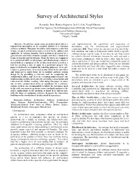 A Survey of Architectural Styles.V4
