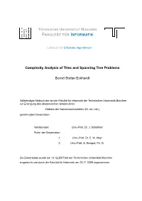Complexity Analysis of Tries and Spanning Tree Problems Bernd