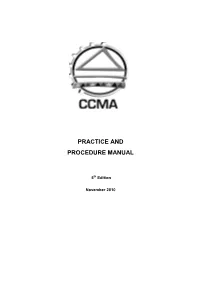 Practice and Procedure Manual