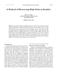 A Method of Measuring High Delta M Doubles