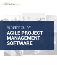 Agile Project Management Software Agile Project Management Buyer’S Guide