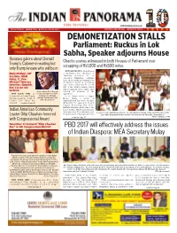 Demonetization Stalls