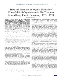 Ethno-Political Movements and Transition to Democracy