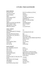 In the Mix – Playlist Vom 29.05.2021