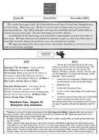 Issue 48 Newsletter November 2011