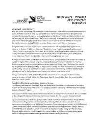 On the MOVE – Winnipeg 2014 Presenter Biographies