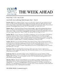 The Week Ahead