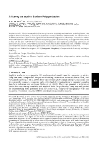 60 a Survey on Implicit Surface Polygonization