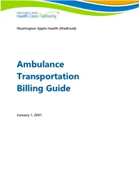 Ambulance Transportation Billing Guide