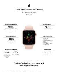 Apple Watch Series 5 Product Environmental Report