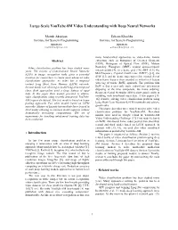 Large-Scale Youtube-8M Video Understanding with Deep Neural Networks