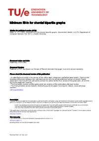 Minimum Fill-In for Chordal Bipartite Graphs