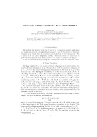 Nilpotent Orbits: Geometry and Combinatorics