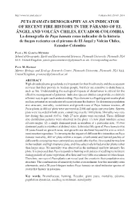 Puya Hamata Demography As an Indicator of Recent Fire