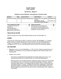 SOUND TRANSIT STAFF REPORT MOTION NO. M2004-23 Quality