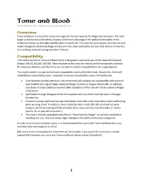 Tome and Blood More Options for Mages and Sorcerers (V0.4) Overview Tome and Blood Is a Mod That Revises and Expands the Class Options for Mages and Sorcerers