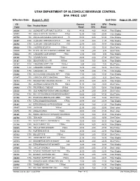 August 2021 SPA Product List