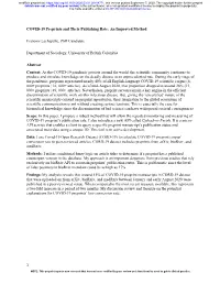 COVID-19 Preprints and Their Publishing Rate: an Improved Method