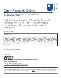 High-Resolution Imaging of Transiting Extrasolar Planetary Systems (HITEP)