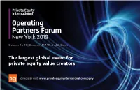 Operating Partners Forum