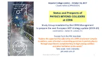 Physics at Cern !